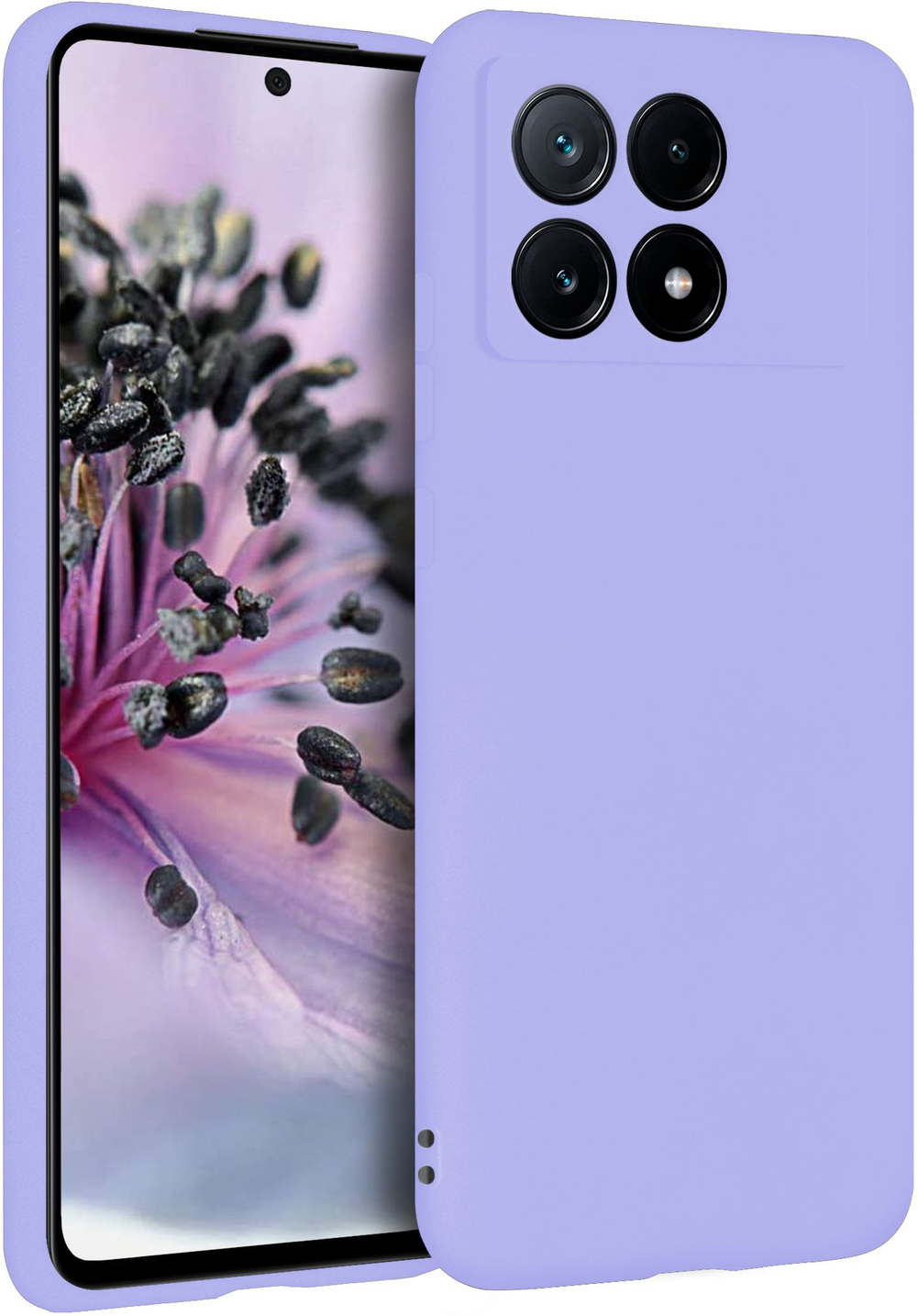 Мягкий Soft Touch чехол из силикона для XIAOMI POCO X6 PRO / REDMI K70E с бархатной подкладкой