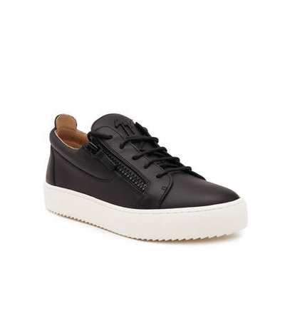 Кожаные кроссовки logoball Giuseppe Zanotti - черный(RM40011)