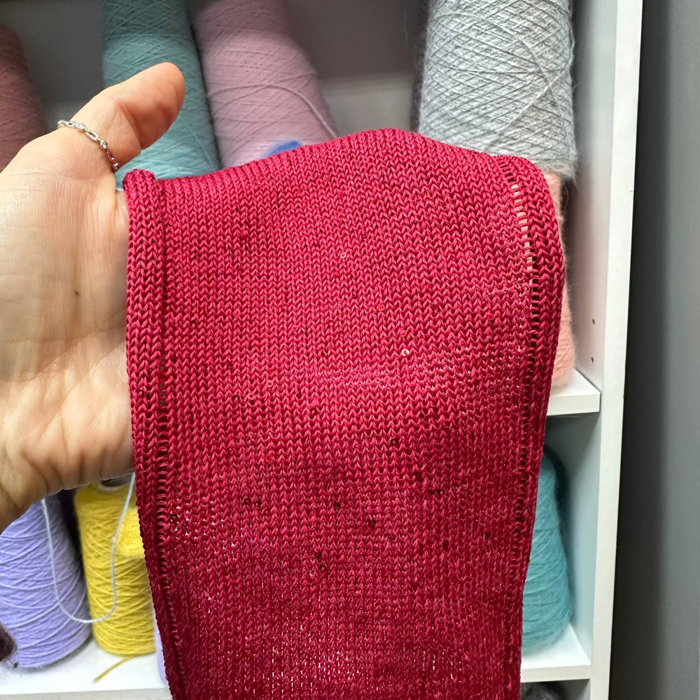 LINETTE PAILLETES - 80% лен, 20% п/а, микропайетки 2мм, ; 450м\100гр; цвет: коричневый, пайетки серебро MP