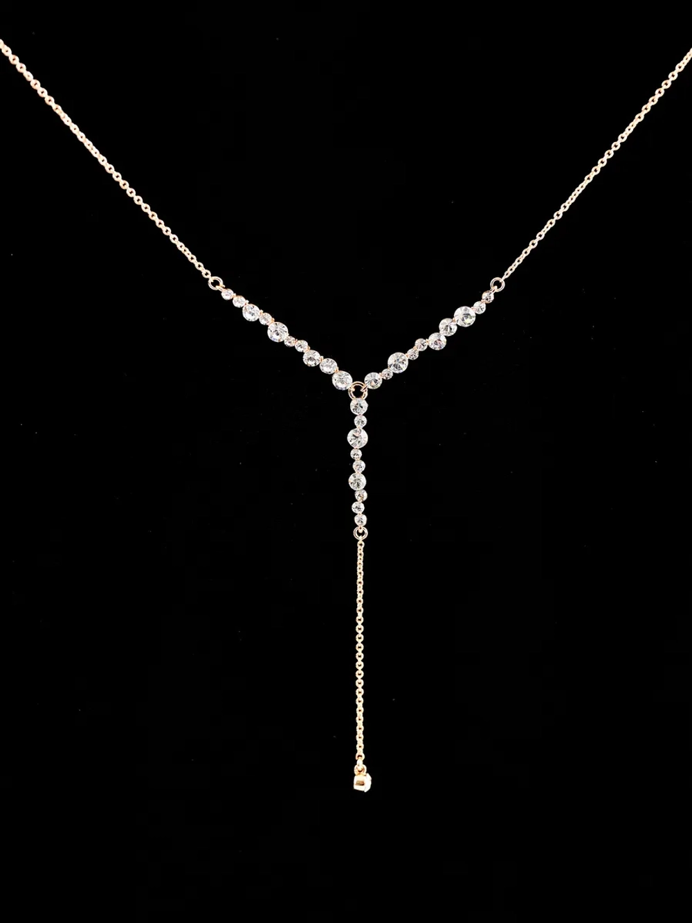 Колье-чокер Лика с подвеской из белых кристаллов Swarovski