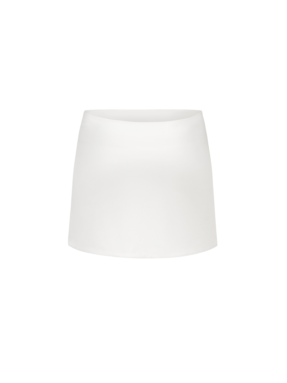 white mini skirt