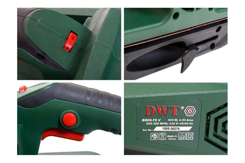 Ленточная шлифмашина DWT BS09-75 V 5.1.9