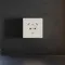 Накладка для розетки с USB A+A с заземлением и защитными шторками Voltum S70 Хлопок VLS000913