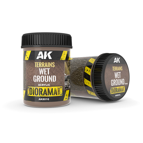 Паста для моделирования AK Interactive Terrains Wet Ground 250ml