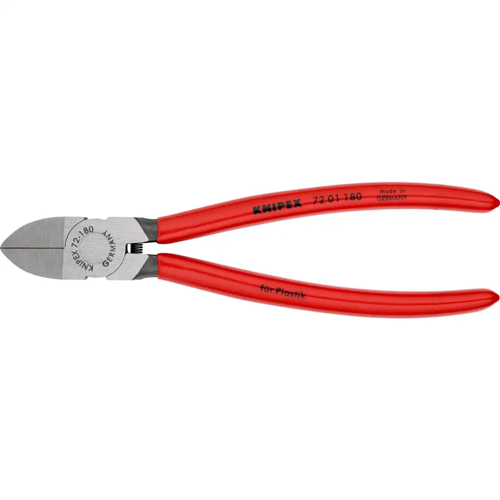 Кусачки боковые для пластмассы 180 мм Knipex 72 01 180