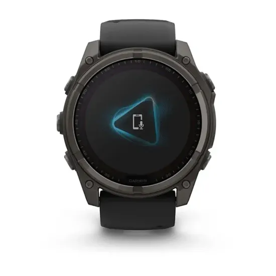Мультиспортивные GPS часы Garmin Fenix 8X (51 mm) Solar, Sapphire Carbon Gray DLC Titanium with Black/Pebble Gray 010-02907-11