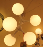 люстра Next DNA Glass Ceiling Lamp  5 белая