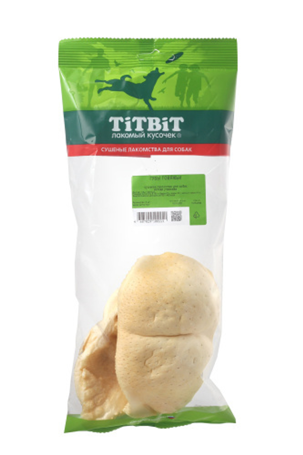 TITBIT Лакомство для собак Губы говяжьи, 65 г