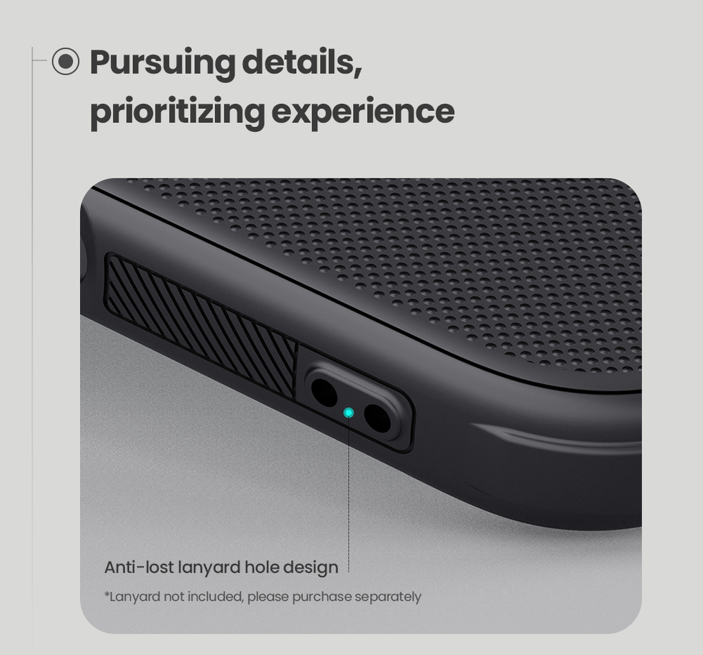 Усиленный двухкомпонентный чехол от Nillkin для iPhone 16, серия Super Frosted Shield Pro