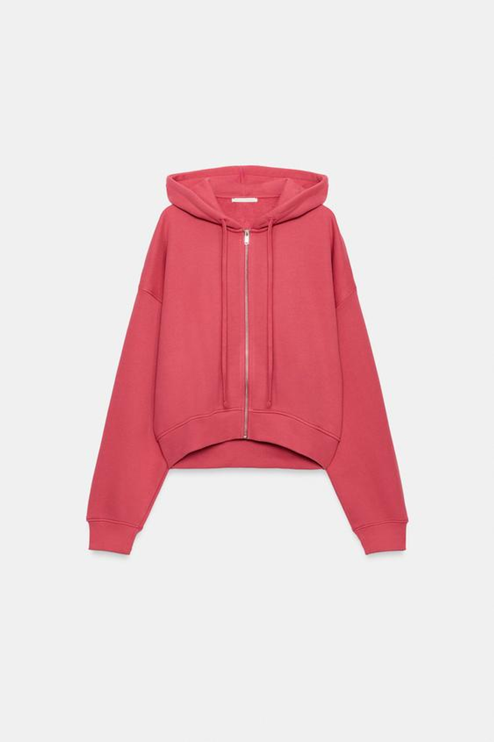 ZARA ХУДИ С МОЛНИЕЙ, ТЕМНО-РОЗОВЫЙ