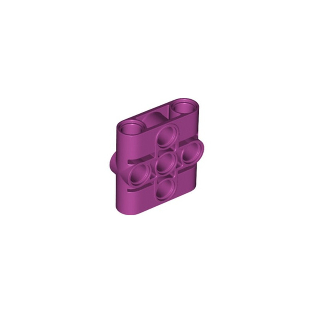 Lego Блок штыревых разъемов для подъемного рычага толщиной 1x3x3 (красновато-фиолетовый) 39793 / 6252656