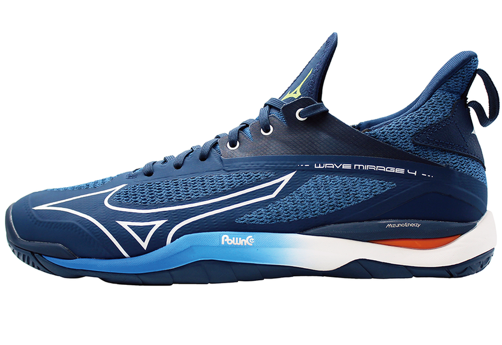 Мужские кроссовки для бадминтона/сквоша Mizuno Wave Mirage 4 - dark denim/white/scarlet ibis