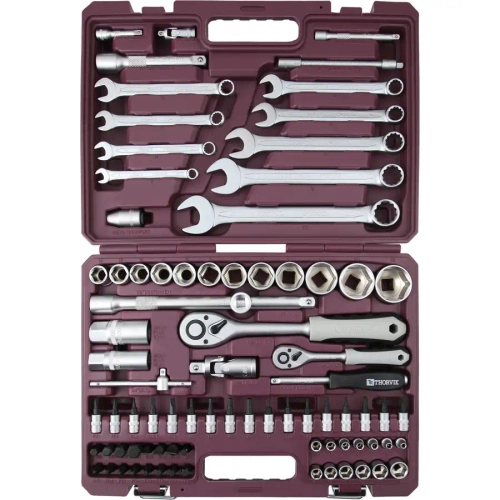 Набор инструмента универсальный 1/4", 1/2"DR, 82 предмета THORVIK UTS0082