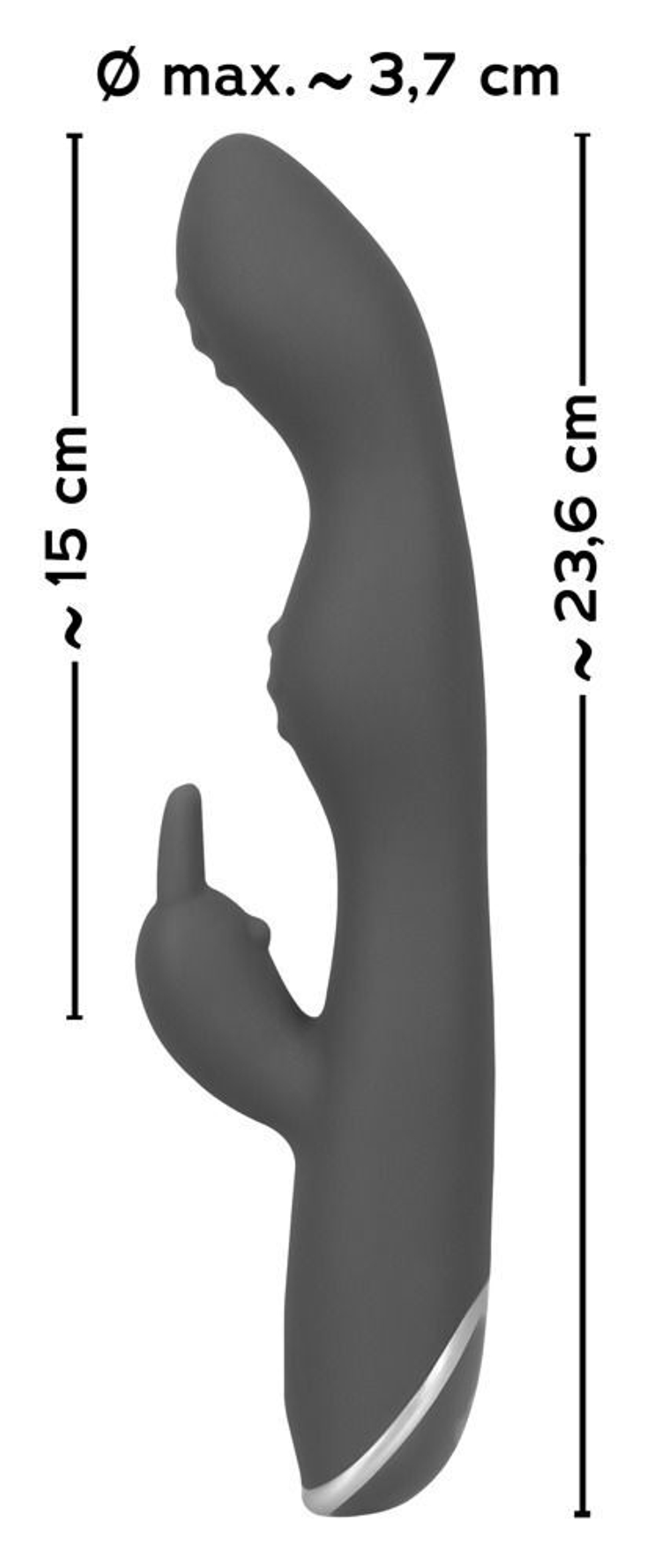 Фиолетовый вибратор A   G-Spot Rabbit Vibrator для стимуляции зон G и A - 23,6 см.