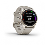 Умные часы Garmin FENIX 7S PRO Sapphire Solar 42 мм золотистый корпус со светло-песочным ремешком