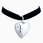 Серебряный кулон "HEART" с фианитами
