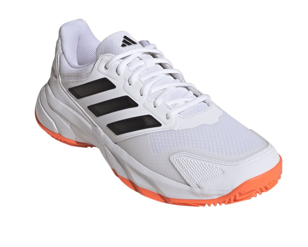 Meskie buty tenisowe Adidas CourtJam Control 3 M Clay - cloud white/core black/lucid orange