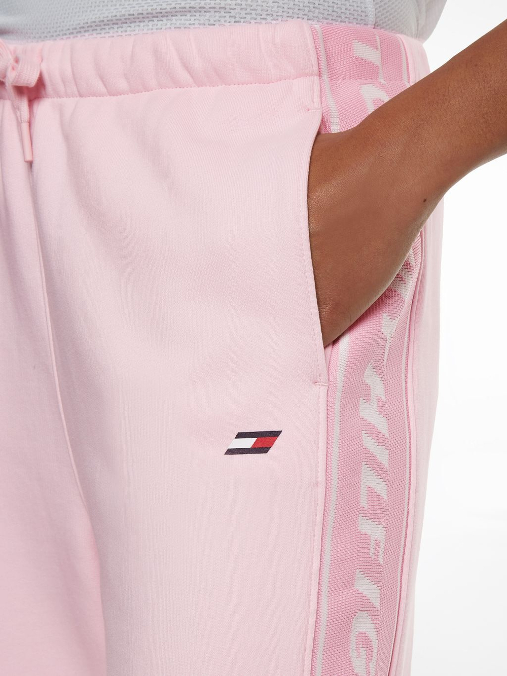 Женские теннисные брюки Tommy Hilfiger Relaxed Branded Sweatpant - Розовый