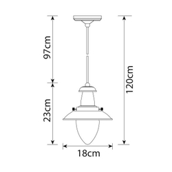 Светильник подвесной Arte Lamp Fisherman A5518SP-1RI