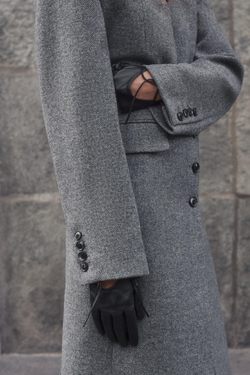 ZARA КОЖАНЫЕ ПЕРЧАТКИ С БАНТОМ, ЧЕРНЫЙ