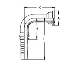 Фитинг DN 50 SFL 2 71.4 (90) CS (удлинен. К=165)