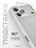 Чехол защитный для iPhone 17 Pro / 18 Pro 6.3" Gurdini Modern Case with aluminium stand White
