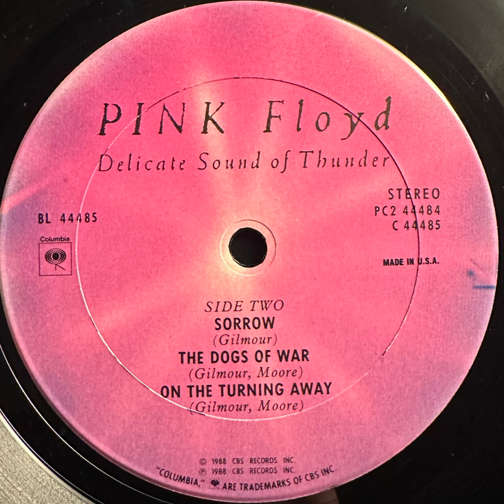Pink Floyd - Delicate Sound Of Thunder 2LP (США 1988г.)