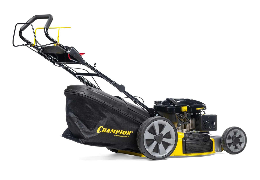 Газонокосилка CHAMPION LM5347 (PRO 4,4кВт привод 520мм 60л 20-80мм 1рычаг/8, 39кг 4в1)