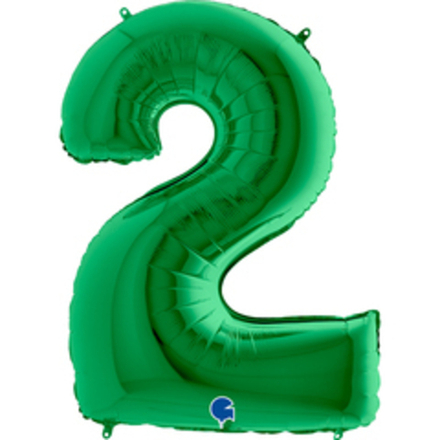 Г 40" ЦИФРА 2 Green Зеленая