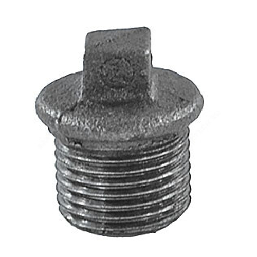 Заглушка чугун Ду 25 (1") НР Fittex PLUS