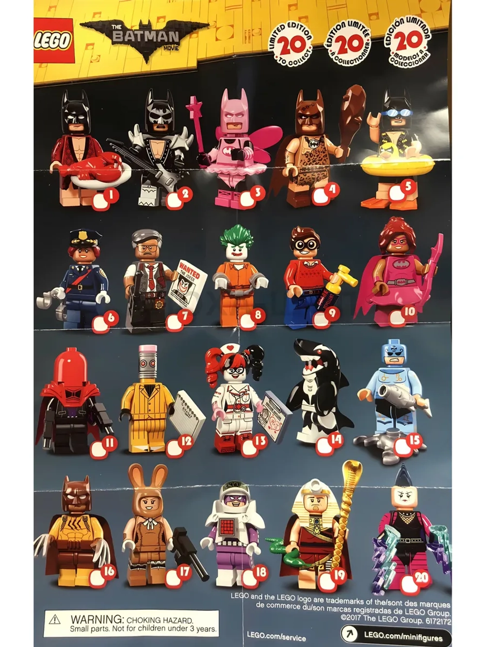 LEGO Minifigures 71017 Batman Movie Series 1 Лего Бэтмен