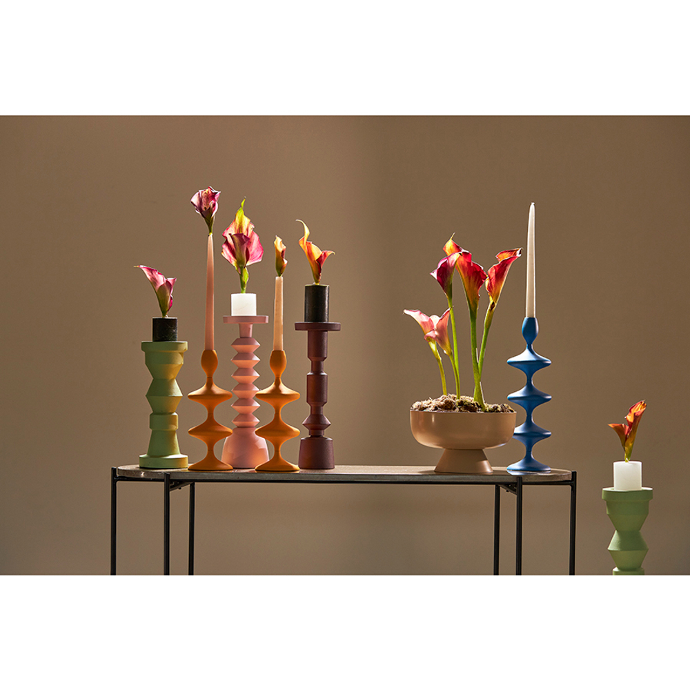 Подсвечник vivlend, 36 см, розовый