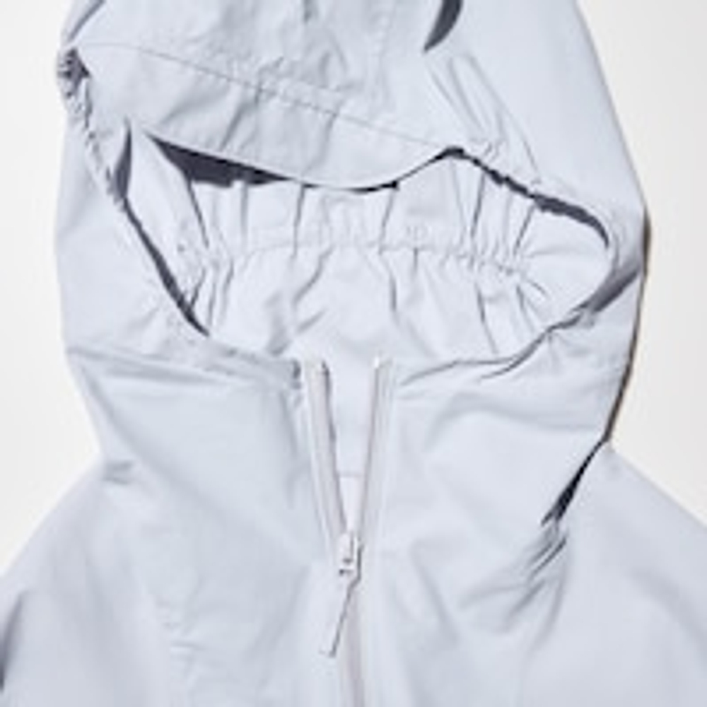 UNIQLO Парка свободного кроя с защитой от ультрафиолета, сиреневый