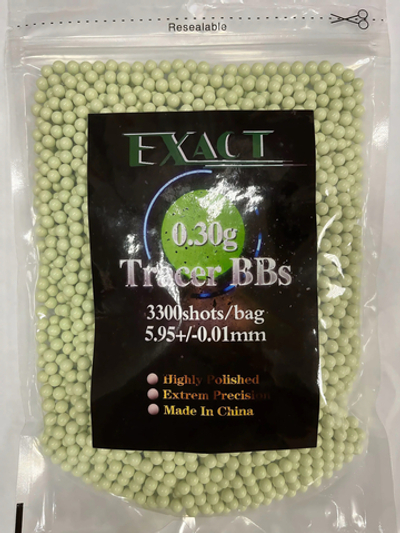 Шары EXACT трассирующие 0,30g (1кг, зеленые)