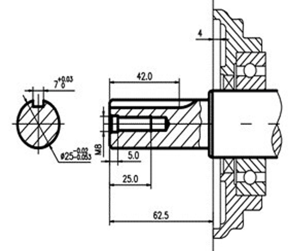 Двигатель бензиновый TSS Excalibur S420 - K3 (вал цилиндр под шпонку 25/62.5 / key)
