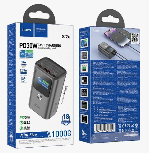 Powerbank Hoco Q17A 10000mAh PD30W Черный