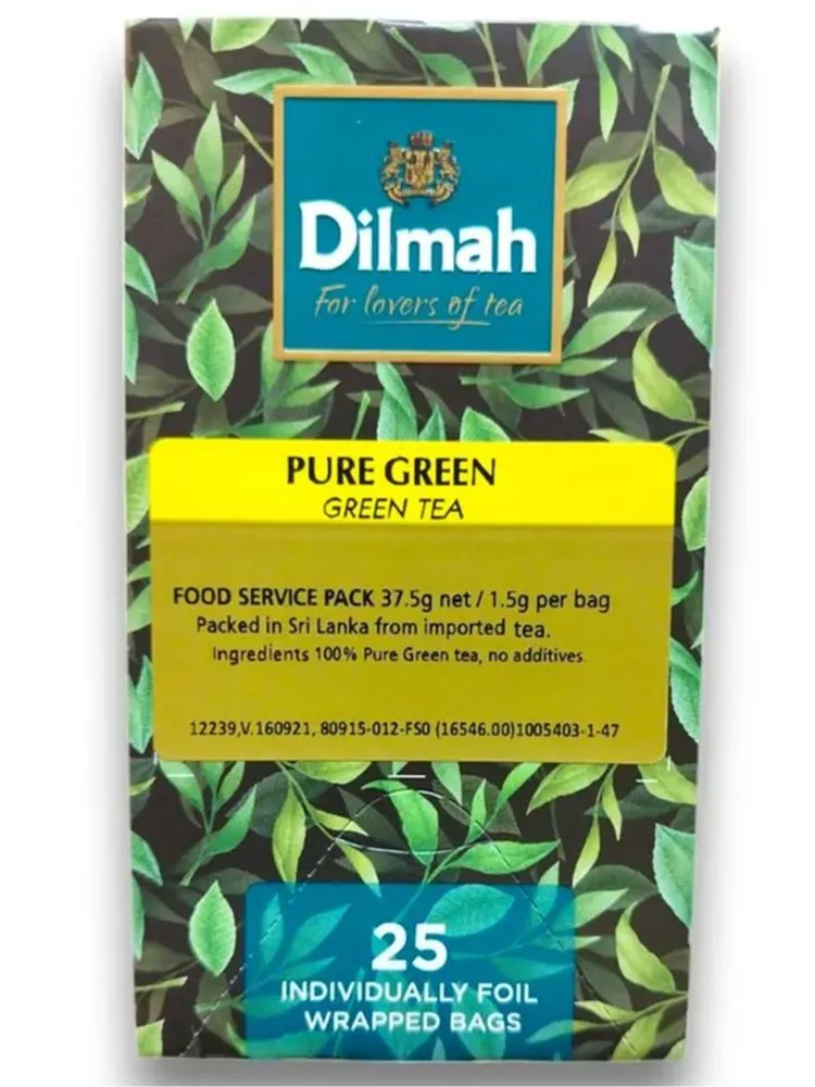 Чай зеленый Dilmah в пакетиках 25 шт