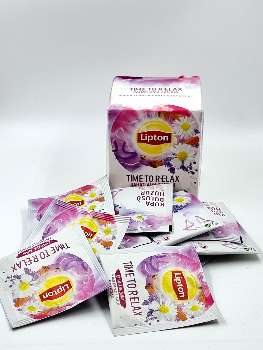 Lipton Чай травяной Time To Relax "Время для отдыха" 15 пирамидок, 22,5 г (Турция)