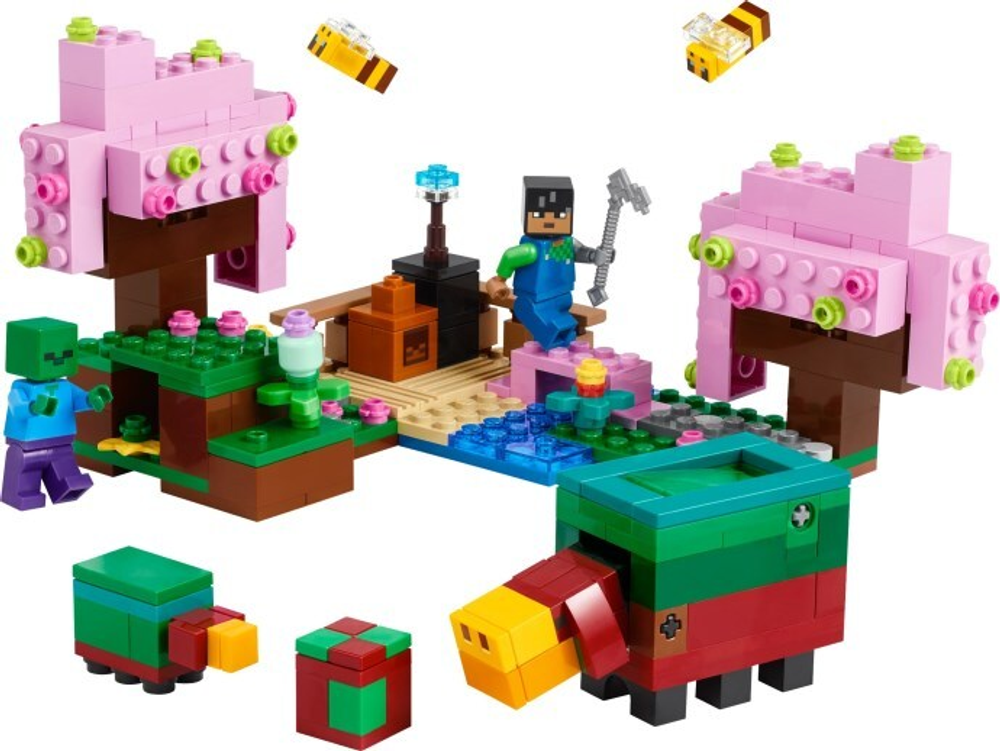 Конструктор Лего Майнкрафт Сад цветущей вишни | LEGO Minecraft Cherry Blossom Garden 21260 - 304 детали (8+)