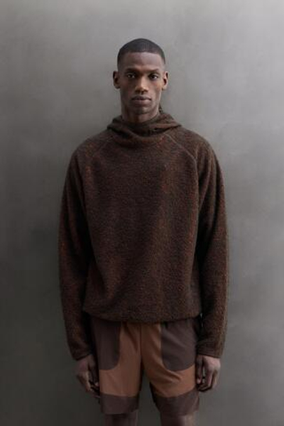 ТОЛСТОВКА ИЗ ПОЛАРФЛИСА С ШЕРСТЬЮ И КАПЮШОНОМ — ZARA