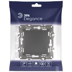 Выключатель ЭРА Elegance 14-1101-05 10АХ-250В IP20 антрацит | Эра Elegance