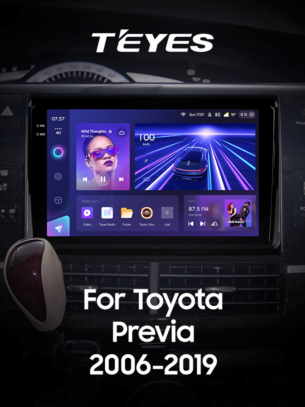 Teyes CC3 2K 9"для Toyota Previa 2006-2019