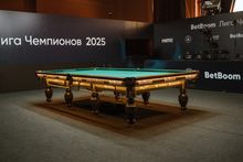Бильярдный стол для русской пирамиды Weekend "Русский Гранд" (12 футов, 8 ног, 45мм камень) эмаль комбинированный, борта дуб, лузы премиум