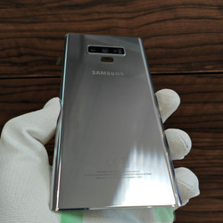Крышка для Samsung Note 9 (заднее стекло) "Премиум качество" цвет: Серебристый