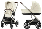Коляска Cybex Talos S Lux TPE complete Cloud G Moon Black Plus 3 в 1 Seashell Beige с дождевиками