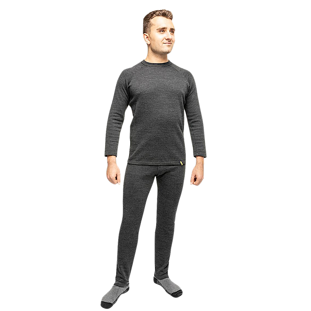 Термобелье Helios Thermo Merino -35°C -5°C (Комплект) Темно-Серый -