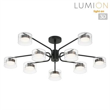 Люстра на штанге 10*GX53 8349/10C черный/прозрачный NATALINA Lumion
