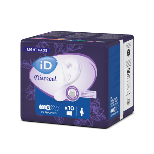 Урологические прокладки iD Discreet Light Extra Plus, 10 шт