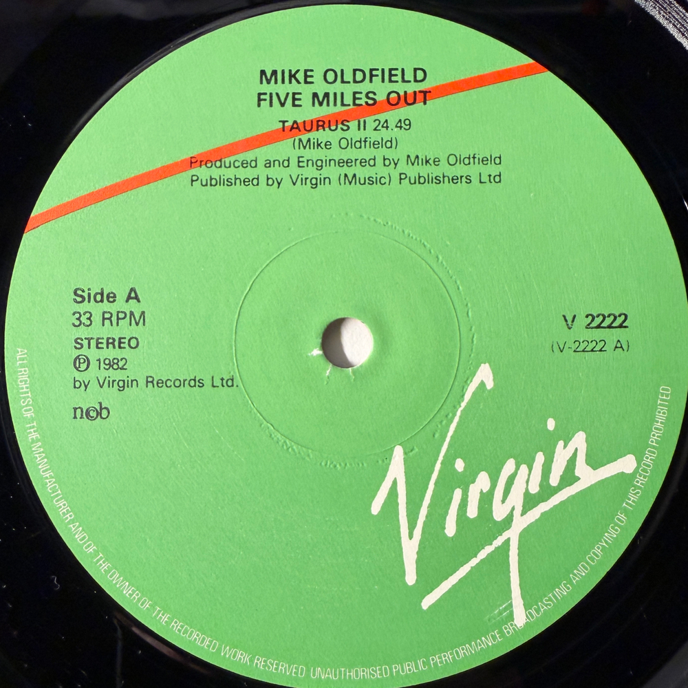 Mike Oldfield - Five Miles Out (Скандинавия 1982г.)