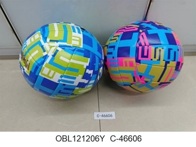 Мяч волейбольный 5 размер 270гр. PVC, микс цветов, пакет C-46606